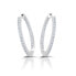 Фото #1 товара Elegant silver hoop earrings M02121