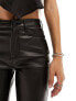 Фото #7 товара Only Petite Emily faux leather ankle trousers in black