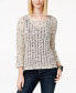 Фото #1 товара INC International Concepts Women's Pull Over Sweater Marled Knit Taupe Black S
