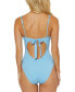 Фото #2 товара Women's V-Wire Color Code One-Piece Swimsuit