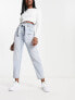 Фото #5 товара New Look paperbag waist jeans in light blue