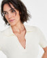 ფოტო #3 პროდუქტის Women's Johnny Collar Short-Sleeve Pullover, Created for Macy's