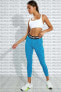 Фото #2 товара Леггинсы Nike Pro Tigh Fit Crop Length Toparlayıcı, Короткие Полосатые Синие Леггинсы