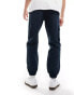 ASOS DESIGN tapered pull on trouser in dark navy