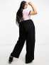 Фото #4 товара ASOS DESIGN Curve elastic waist tailored trouser in black