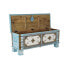 Chest DKD Home Decor Blue Brass Mango wood 116 x 40 x 45 cm