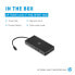 Фото #10 товара HP Travel USB-C Multi Port Hub - Wired - USB 3.2 Gen 1 (3.1 Gen 1) Type-C - 10,100,1000 Mbit/s - Black - MicroSD (TransFlash) - SD - China
