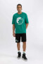 Фото #5 товара Fit Nba Boston Celtics Oversize Fit Bisiklet Yaka Baskılı Kısa Kollu Tişört T6199az24sm