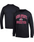 Фото #1 товара Men's Black Ohio State Buckeyes High Motor Long Sleeve T-shirt