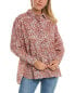 Фото #1 товара Pomegranate Button-Down Shirt Women's Orange Xs