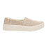 Фото #1 товара TOMS Verona Heritage Canvas Platform Womens Beige Sneakers Casual Shoes 1002116