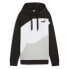 Фото #1 товара Puma Power Pullover Hoodie Womens Black, Grey, White Casual Outerwear 67789301