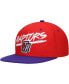 Фото #1 товара Men's Red, Purple Toronto Raptors Hardwood Classics Soul Transcript Snapback Hat