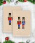 Фото #2 товара Christmas Nutcrackers Embroidered Luxury 100% Turkish Cotton Hand Towels, 2 Piece Set