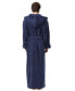 ფოტო #4 პროდუქტის Men's Thick Full Ankle Length Hooded Turkish Cotton Bathrobe