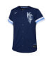 ფოტო #3 პროდუქტის Big Boys Navy Kansas City Royals 2022 City Connect Replica Jersey