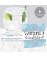 Фото #2 товара Winter Wonderland - Snowflake Holiday Party Decor - Drink Coasters - Set of 6