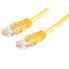 ROLINE UTP Patch Cord Cat.5e - yellow 5m - 5 m - Cat5e - U/UTP (UTP) - RJ-45 - RJ-45