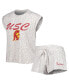 Women's Cream USC Trojans Montana T-shirt and Shorts Sleep Set