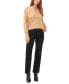 ფოტო #3 პროდუქტის Women's Dropped-Shoulder V-Neck Sweater