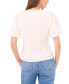 Women's Lace-Trim Puff-Sleeve Top