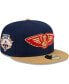 ფოტო #1 პროდუქტის Men's Navy, Gold New Orleans Pelicans Gameday Gold Pop Stars 59FIFTY Fitted Hat