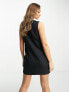 Фото #2 товара ASOS DESIGN sleeveless button through waistcoat dress in black