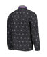 ფოტო #2 პროდუქტის Men's Black Los Angeles Lakers In-Field Play Fashion Satin Full-Zip Varsity Jacket