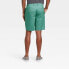 Men's 9" Linden Flat Front Shorts - Goodfellow & Co Dark Green 29