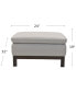 Virton 24" Leather Ottoman, Created for Macy's