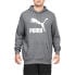 Фото #1 товара Puma Classics Logo Pullover Hoodie Big Tall Mens Grey Casual Outerwear 67084703