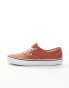 Vans authentic trainers in burnt orange and white