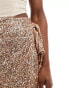 Never Fully Dressed Jaspre sequin mini skirt in gold