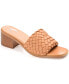 Фото #1 товара Women's Fylicia Woven Block Heel Slide Sandals