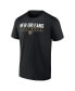 Men's Gold, Black New Orleans Saints Two-Pack T-shirt Combo Set