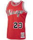 Фото #3 товара Men's Michael Jordan Red Chicago Bulls 1984-85 Hardwood Classics Rookie Authentic Jersey