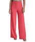 Women's Mid-Rise Side-Zip Wide-Leg Pants