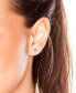 ფოტო #2 პროდუქტის Children's Cubic Zirconia & Enamel Minnie Mouse Stud Earrings in Sterling Silver
