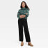 Фото #2 товара Women's Wide Leg Corduroy Pants - Knox Rose Black 12