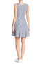 Фото #3 товара The Vanity Room 157758 Women's Gingham Print Shift Dress Navy Sz. Medium