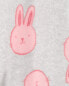 Baby 1-Piece Bunny Fleece Pajamas 12M