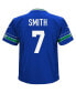 Little Boys and Girls Geno Smith Royal Seattle Seahawks Game Jersey