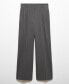 ფოტო #3 პროდუქტის Women's Wide leg Pleated Pants