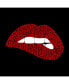 Фото #2 товара Women's Premium Word Art Flowy Tank Top- Savage Lips