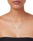 ფოტო #2 პროდუქტის Cultured Freshwater Pearl (8-1/4mm) & Cubic Zirconia 18" Collar Necklace in 14k Gold-Plated Sterling Silver