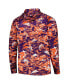 Men's Purple Clemson Tigers PFG Terminal Tackle Omni-Shade Rippled Long Sleeve Hooded T-shirt