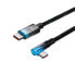 Фото #3 товара MVP Elbow kątowy kabel przewód Power Delivery z bocznym wtykiem USB-C 1m niebieski