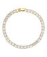 ფოტო #1 პროდუქტის Cubic Zirconia Round Tennis Laydown Bracelet