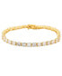 ფოტო #1 პროდუქტის Suzy Levian Sterling Silver Cubic Zirconia Large Tennis Bracelet