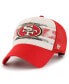 Фото #1 товара Men's Cream Distressed San Francisco 49ers Breakout MVP Trucker Adjustable Hat